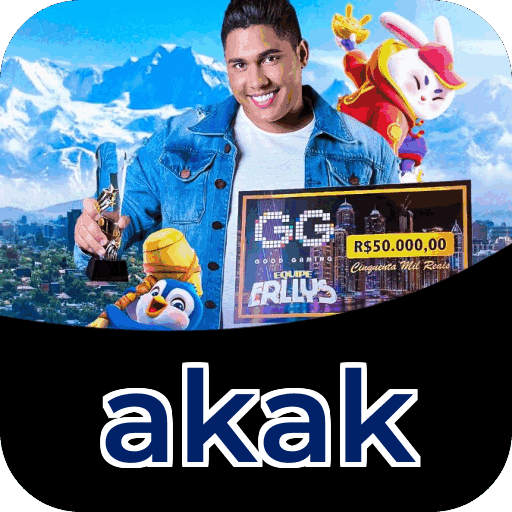 Interface do aplicativo akak mostrando jogos disponíveis no iOS e Android